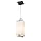 Z-Lite Sana 1 Light Outdoor Chain Mount Ceiling Fixture, Black & White Opal 593CHM-BK - alternate 3